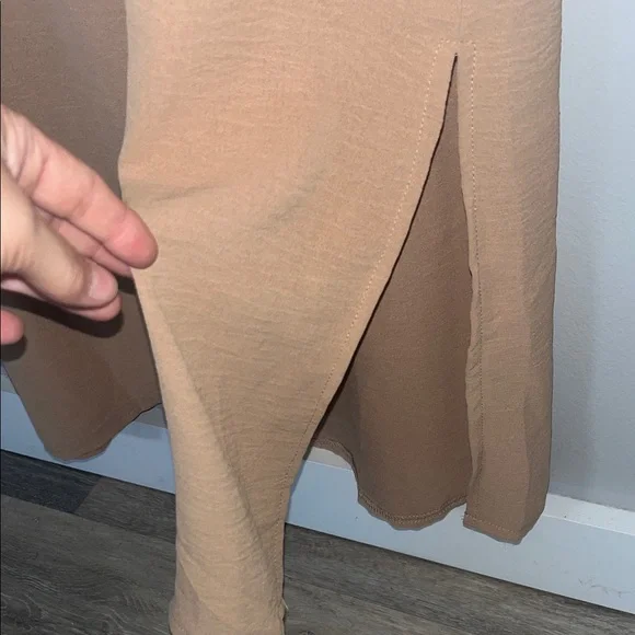 Amazon Sz XL Women’s Camel Brown Maxi Dress Lightweight #neutral #minimalist - Picture 8 of 11